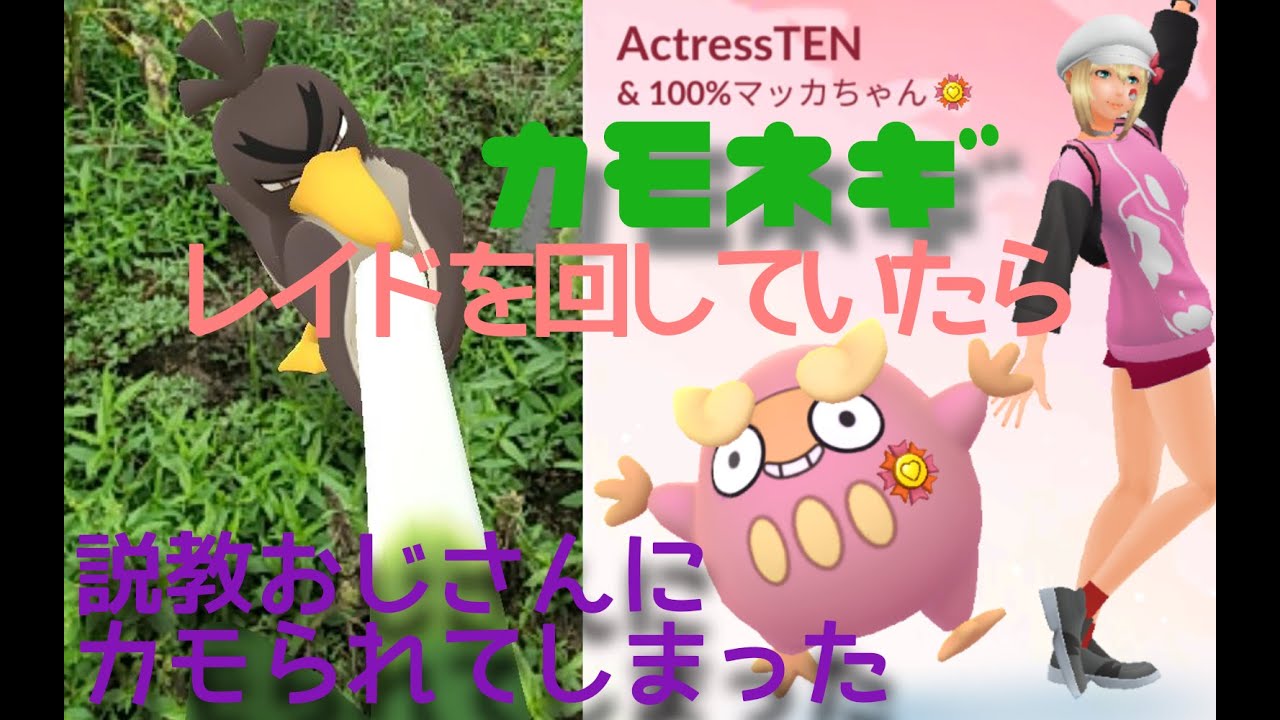 ポケモンGO！カモネギのレイドを回していたら説教おじさんにカモられた！？