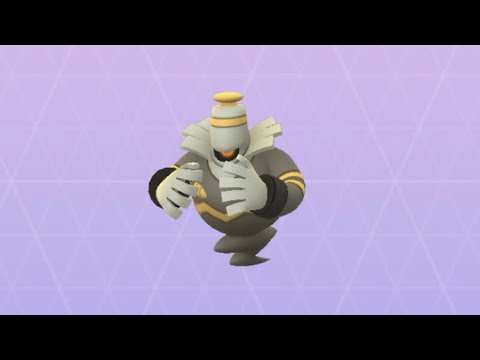 Pokémon GO 477 ヨノワール (サマヨール→ヨノワール進化シーン) シンオウのいし使用