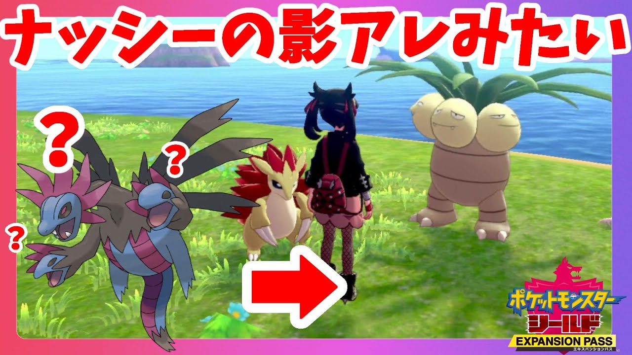 【ポケモンソードシールド】ナッシーの影はサザンドラ！？天気で出現するレアポケモンを探しに！鎧の孤島【エキスパンションパス第1弾】
