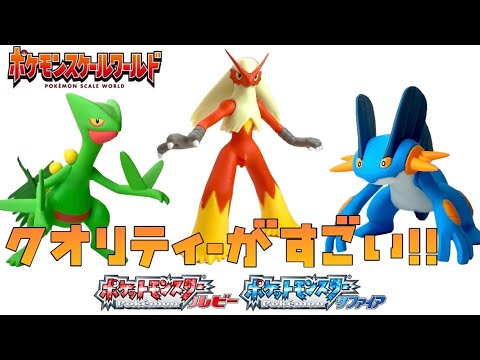 ポケモンスケールワールド ホウエン地方 セット 4K レビュー ついに登場！ ジュカイン ラグラージ ルビー サファイア(ﾟ∀ﾟ)！ポケットモンスター Pokemon