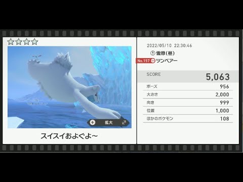 Newポケモンスナップ　★4ツンベアー【5063】