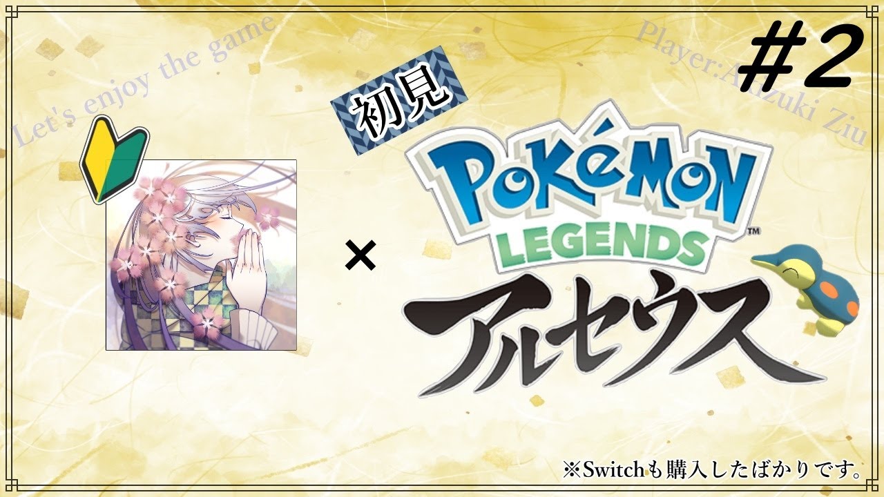 【Pokémon LEGENDS アルセウス】ヒノアラシ。進化出来るかな？#2※初見＆Switchも不慣れ※