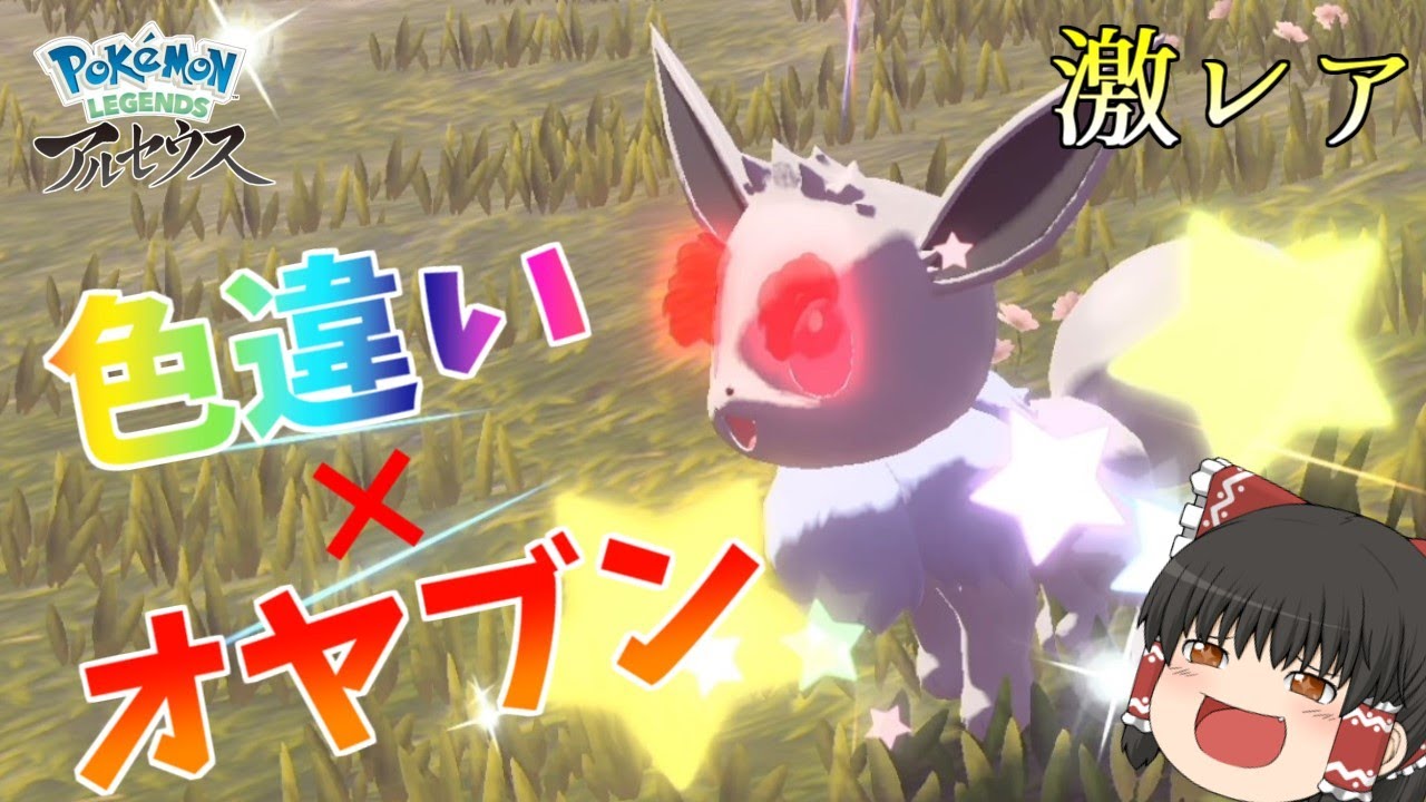 激レア！色オヤブンイーブイを厳選します！［ゆっくり実況］［LEGENDSアルセウス］［色違いコンプ#12］