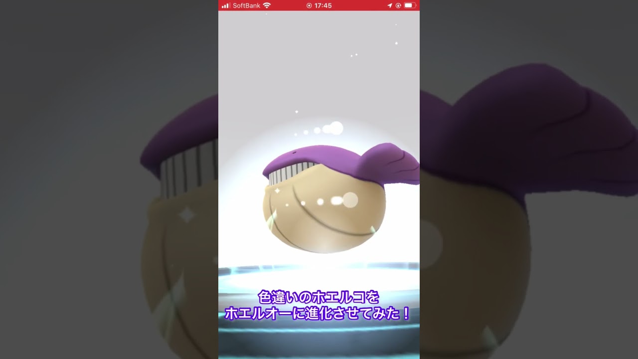 色違いのホエルコをホエルオーに進化させてみた！　#ポケモンGO #色違い