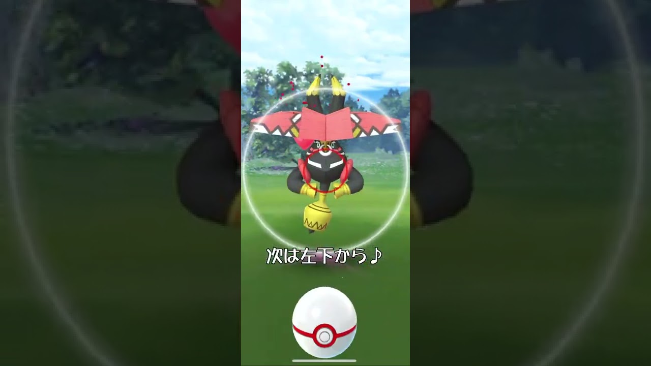 【ポケモンGO】カプ・ブルル エクセレントスロー #shorts