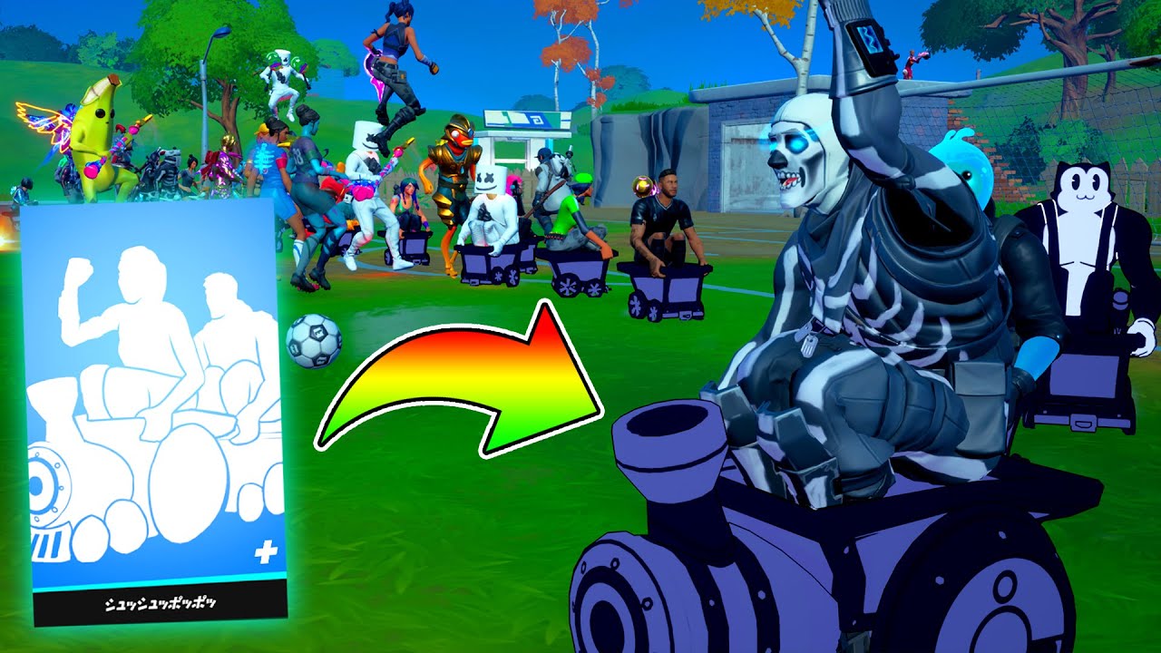 力を合わせて100人列車をつくれ！*シュッシュポッポッ*【フォートナイト】