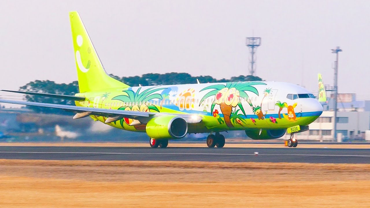 【鹿児島空港】【4K】Kagoshima Airport/plane spotting/[KOJ/RJFK] #鹿児島空港 #離着陸 #飛行機動画 3/4(土)