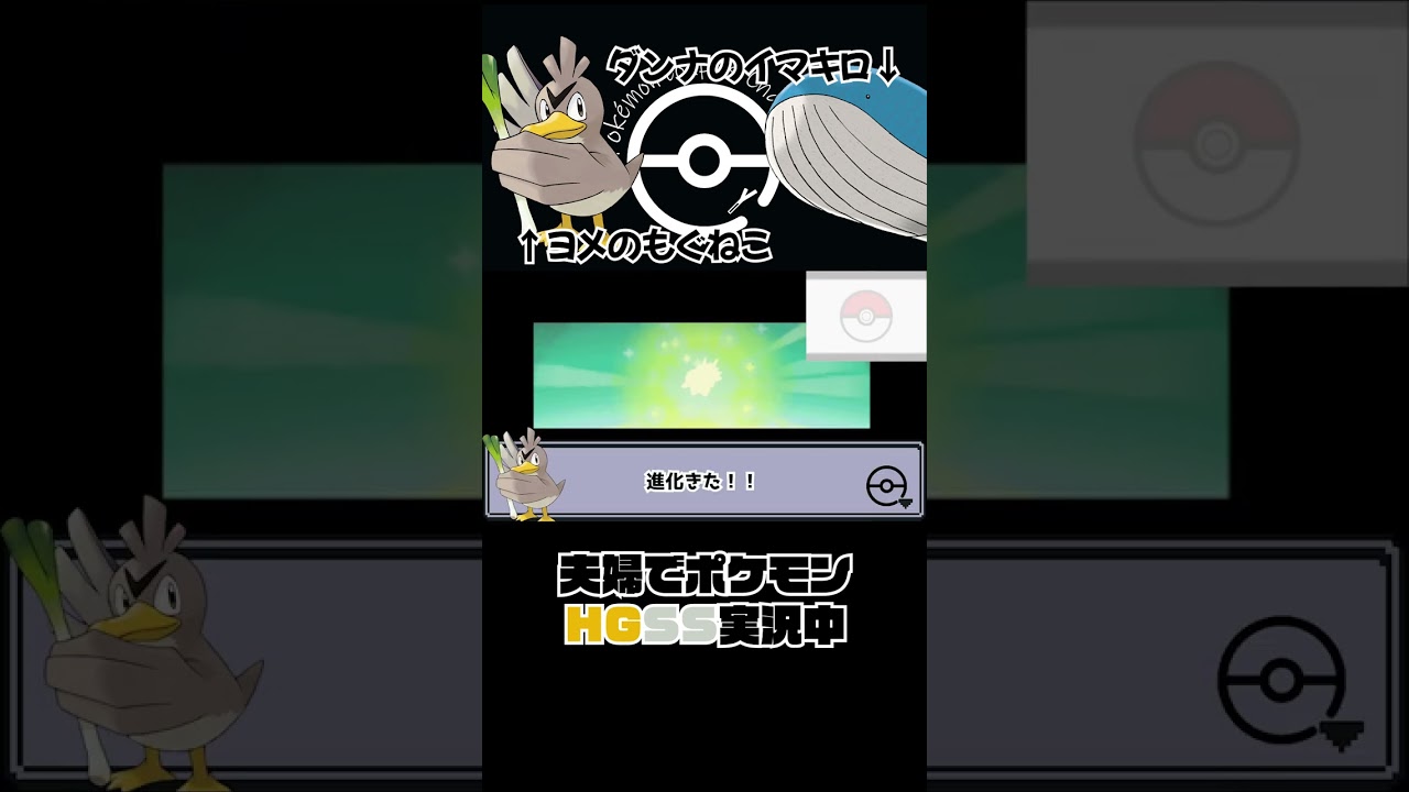 ポケモンHGSS ヒノノスケ進化！👩 #shorts