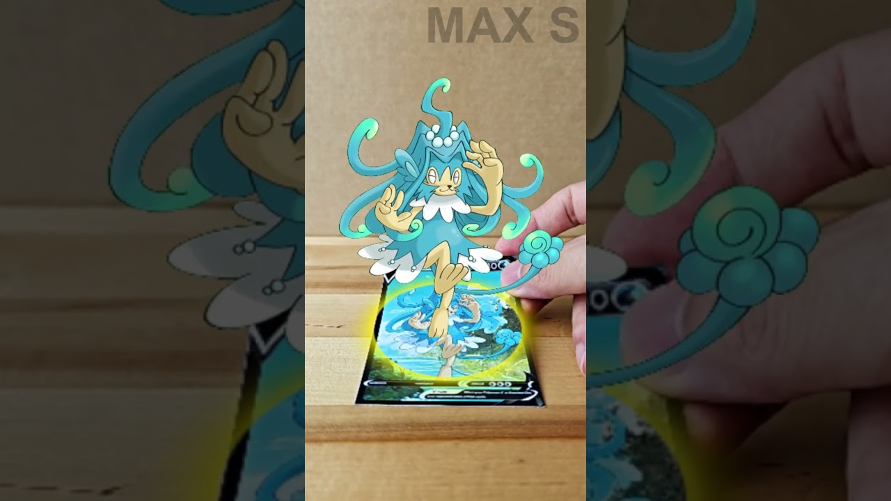 Mega Simipour Pokémon Evolution TCG | AR Card by Max S #Shorts