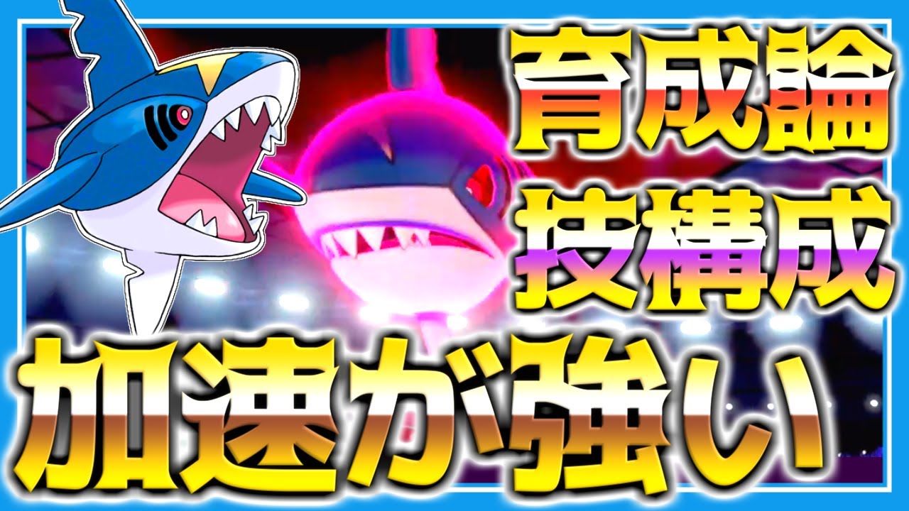 サメハダー育成論対策！持ち物性格、技構築、戦い方、徹底解説！【ポケモン育成論】【ポケモン剣盾】