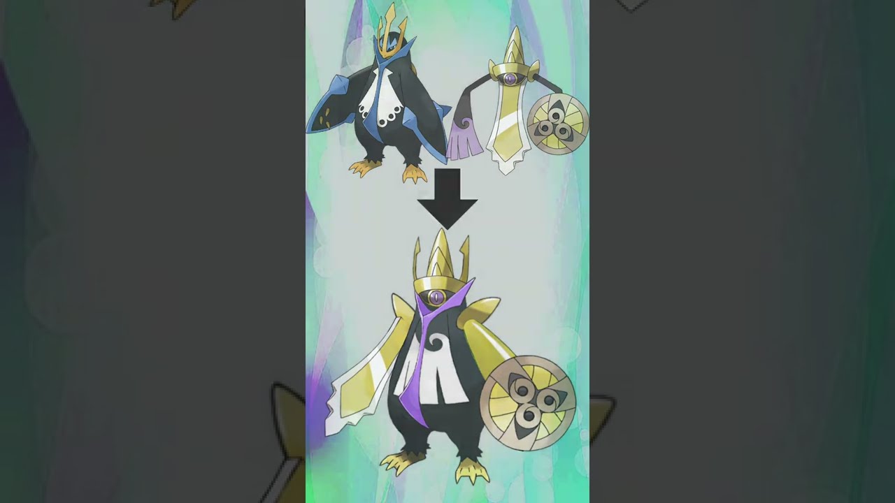 ツギハギして作った謎ポケモン【エンペルト・ギルガルド】