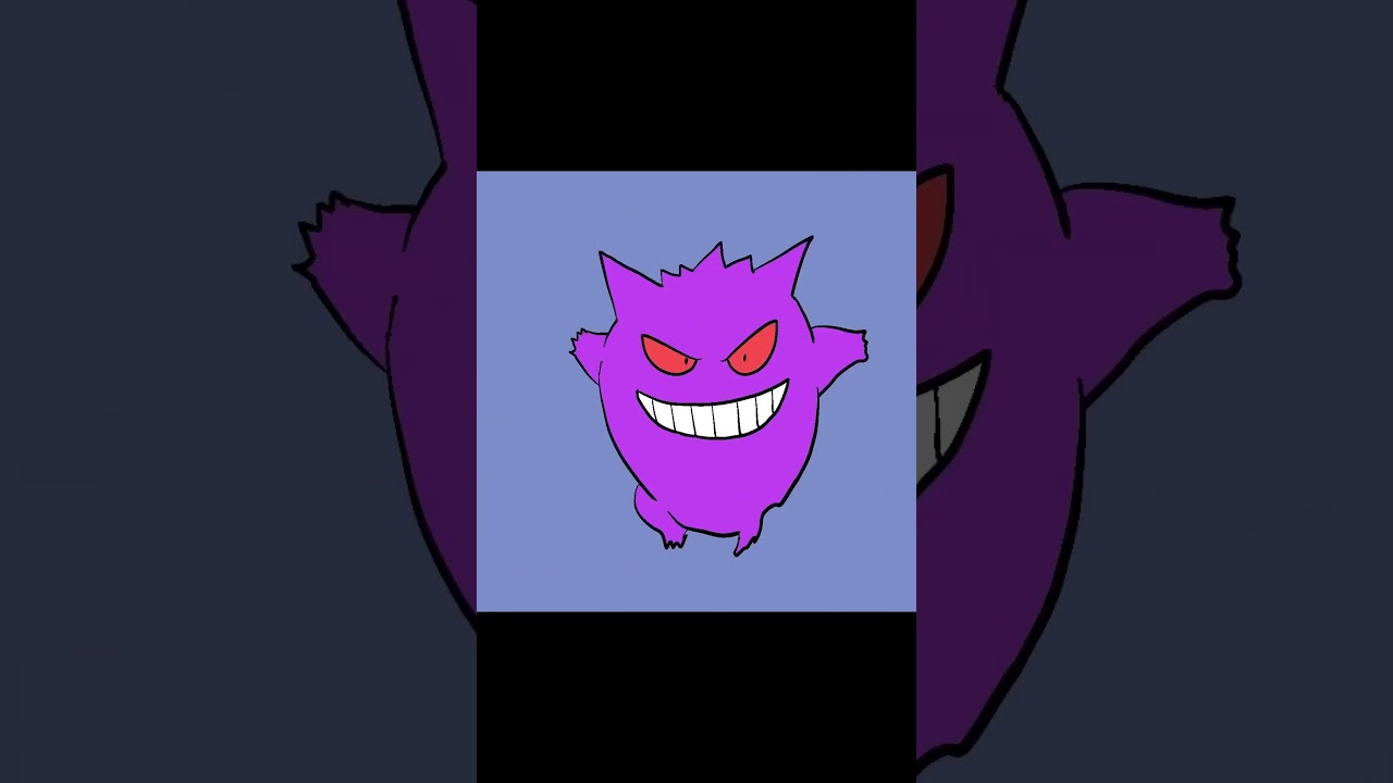 【ポケモン】ゴース ゴースト ゲンガー！【手書きアニメ】Pokémon Gengar fan animation