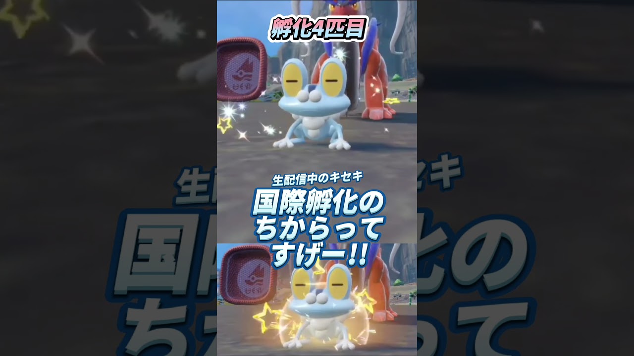 ケロマツの色違い厳選!!国際孵化のちからってすげー!!【ポケモンSV】#shorts