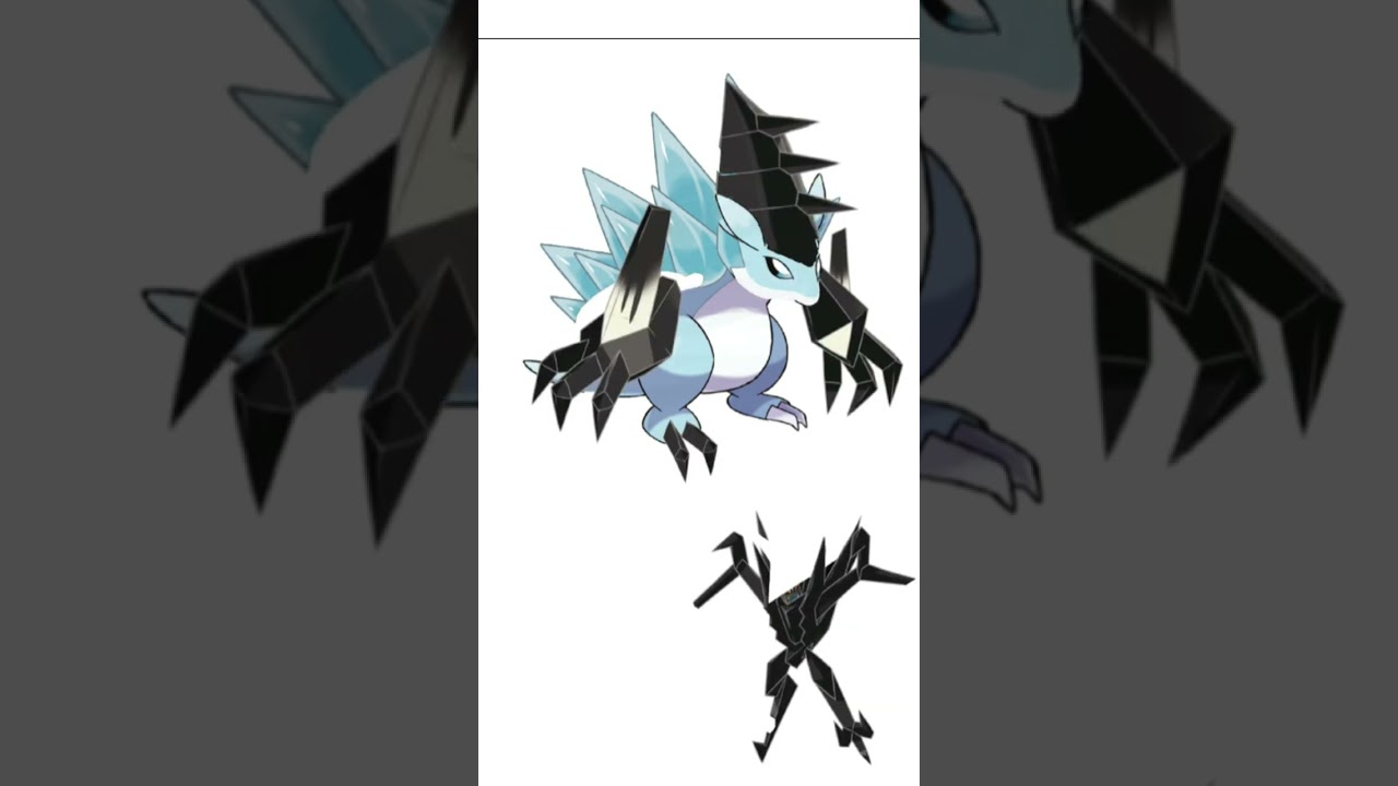 氷サンドパンとネクロズマの合成。黒い氷のポケモン