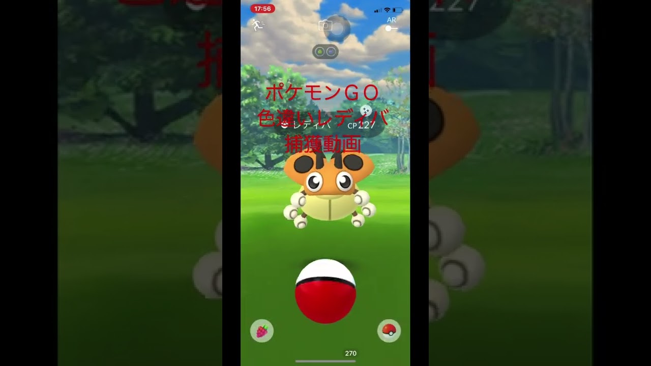 ポケモンＧＯ　初色違い捕獲　　　レディバ
