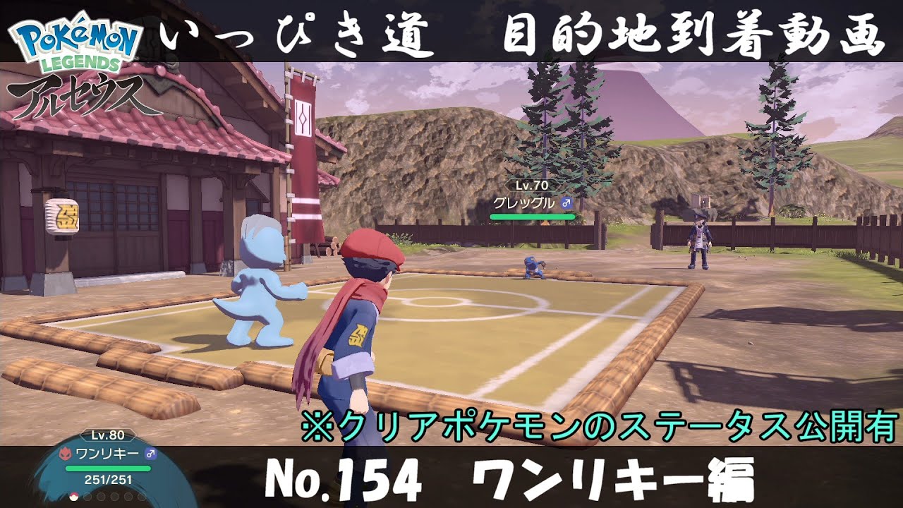【いっぴき道攻略】No.154 ワンリキー編【Pokémon LEGENDS アルセウス】