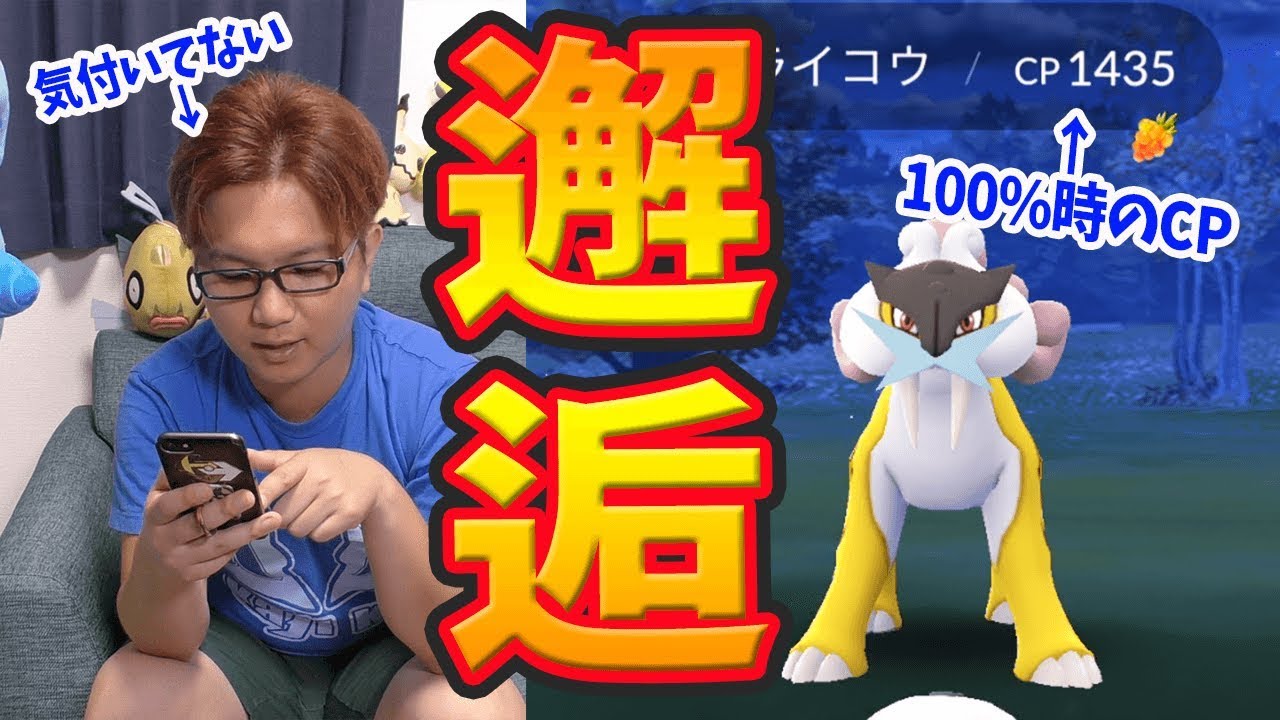 個体値100%ライコウだと気付かずゲットした男の反応がwww※メインは新イベ紹介動画です【ポケモンGO】