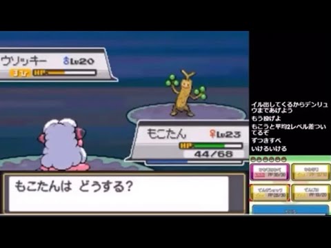 【ポケモン金銀対決】加藤純一vsもこう　両者ウソッキーを倒してしまう