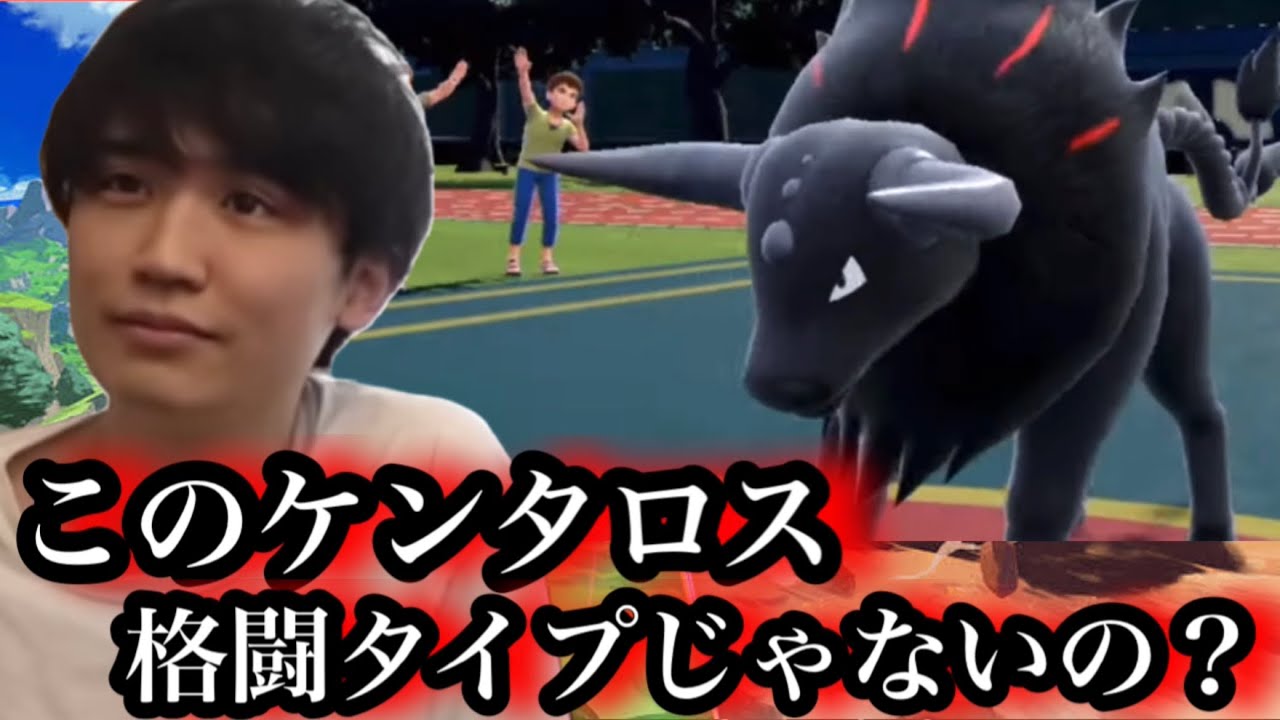 スカーレット・バイオレットの新ポケモンのリージョンケンタロスと対面するライバロリ。【ライバロリ切り抜き】
