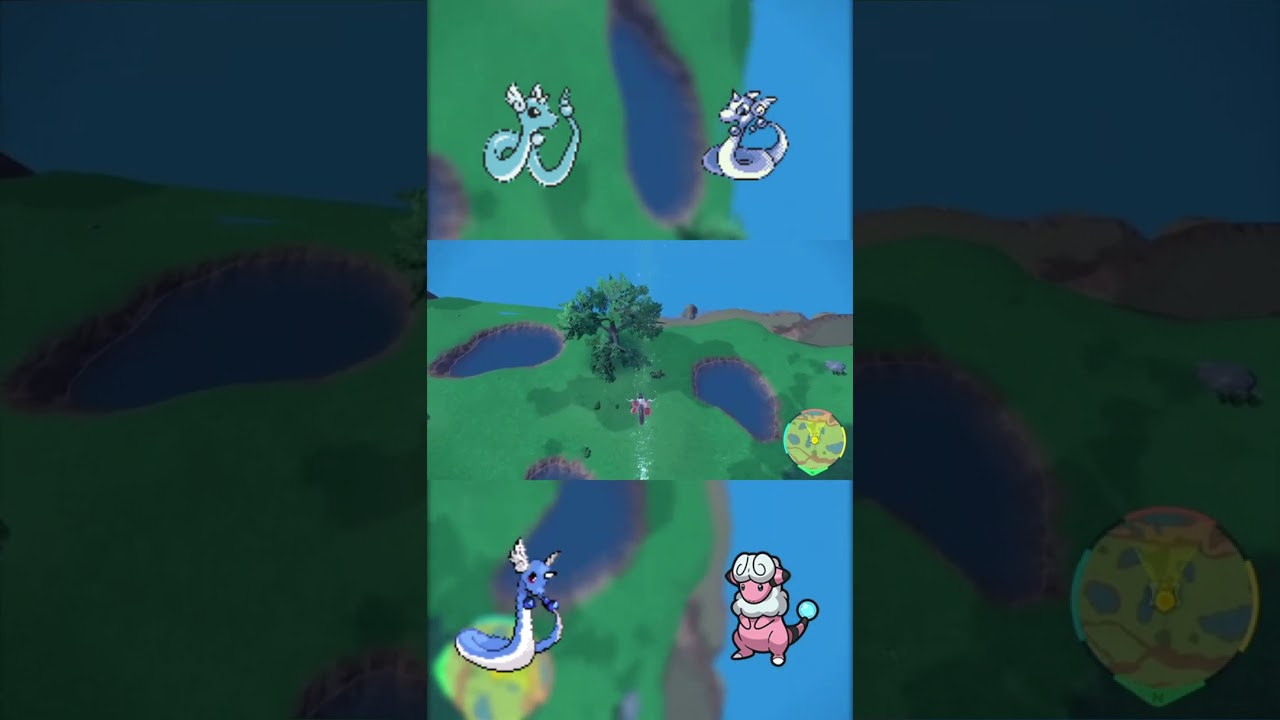 隙間にトレーナーをハメたり取り込んだりするハクリューレイド #shorts　#ポケモンsv