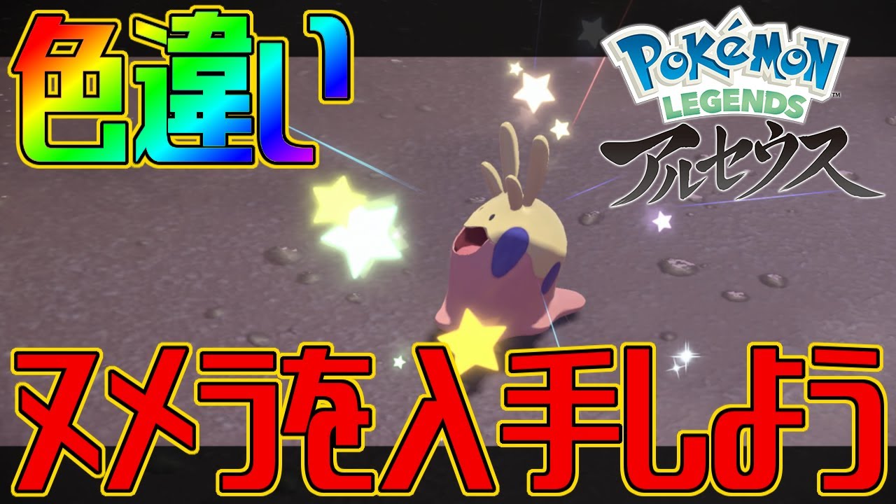 【ポケモンアルセウス】色違いヌメラを入手しよう【Pokémon LEGENDS アルセウス】