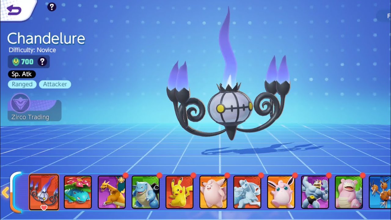 Pokemon UNITE: Chandelure (Attacker) Gameplay