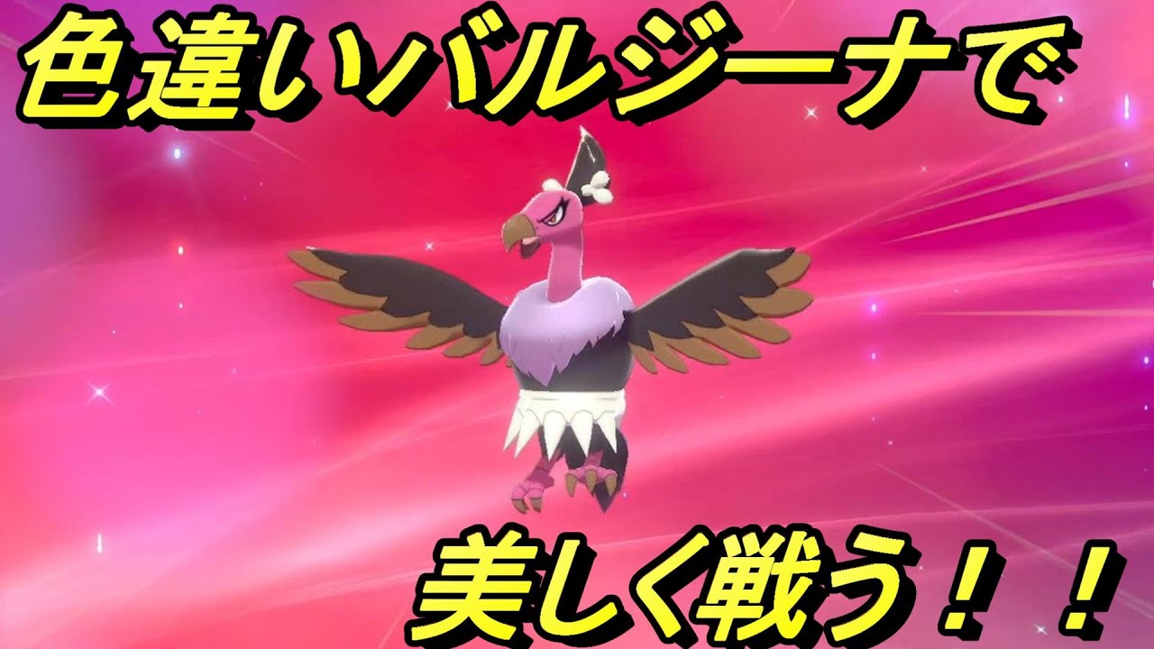 【ポケモン剣盾】色違いバルジーナで美しく戦う！！【耐久パーティ】