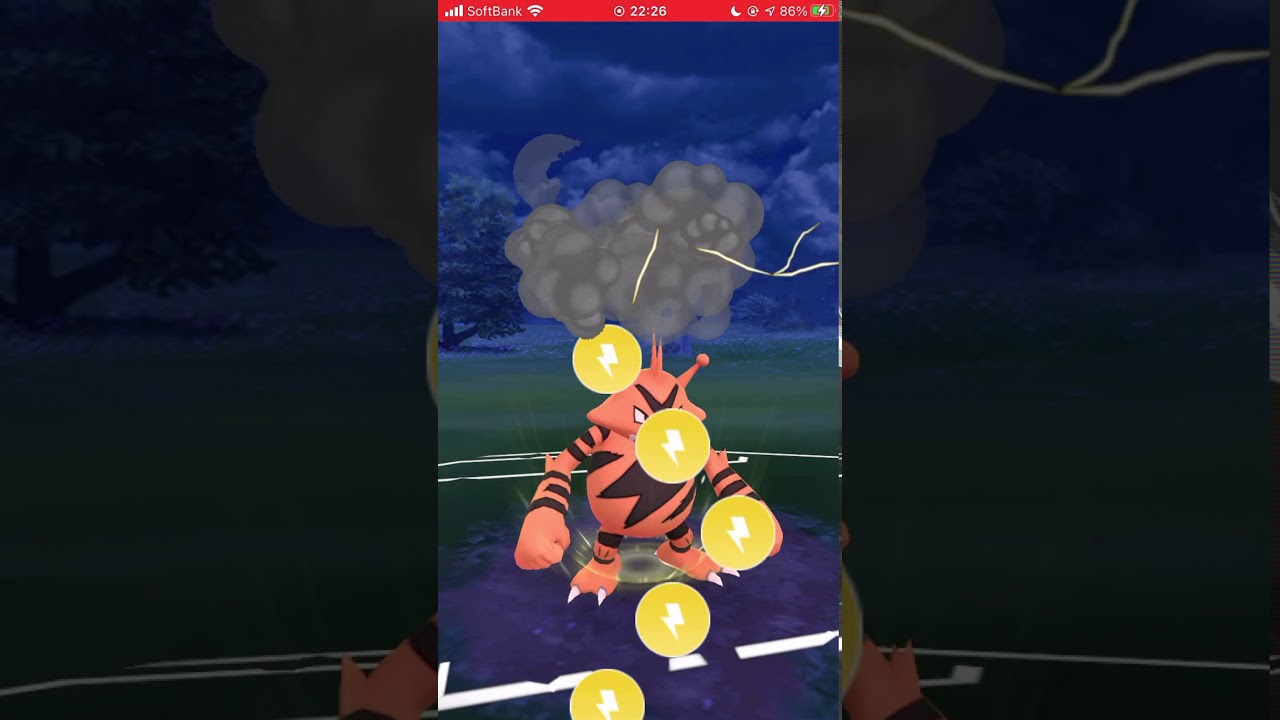 【ポケモンGO】 No.125 エレブー でんきショック&かみなりパンチ/Pokémon GO No.125 Electabuzz Thunder Shock & K Punch #shorts