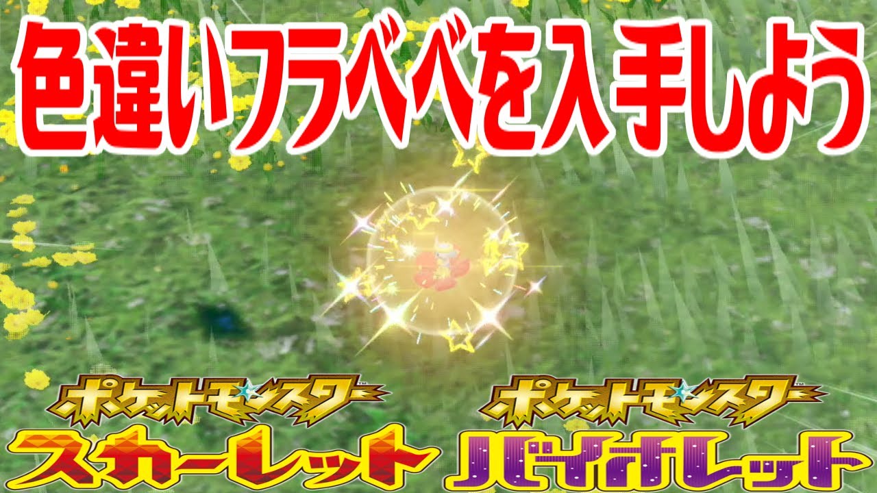 【ポケモンSV】色違いフラベベ(あかいはな)を入手しよう【ポケットモンスター スカーレット・バイオレット】Pocket Monsters