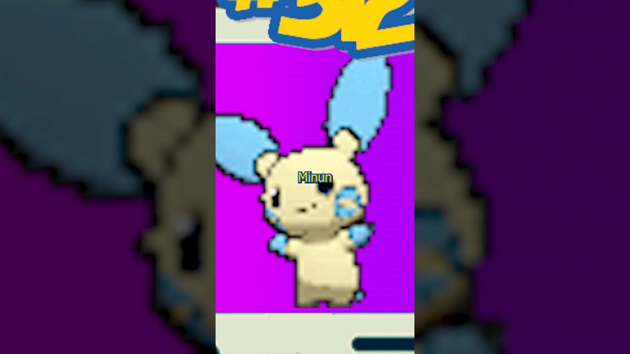 Pokémon Fact! No.312 - Minun #minun #regirobshot #pokemon #gaming #scarlet #violet #nintendo