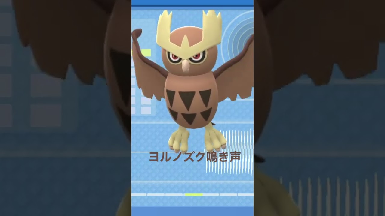 BDSP【シンオウ図鑑NO107】ヨルノズク（Noctowl）鳴き声（barking）#ポケモン鳴き声 #図鑑コンプ #ブリリアントダイヤモンド #シャイニングパール#第四世代鳴き声#Noctowl
