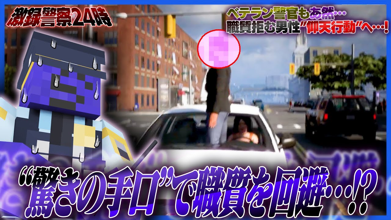 斜め横断の大罪人がとんでもない行動を取り職質から逃れる【Police Simulator】