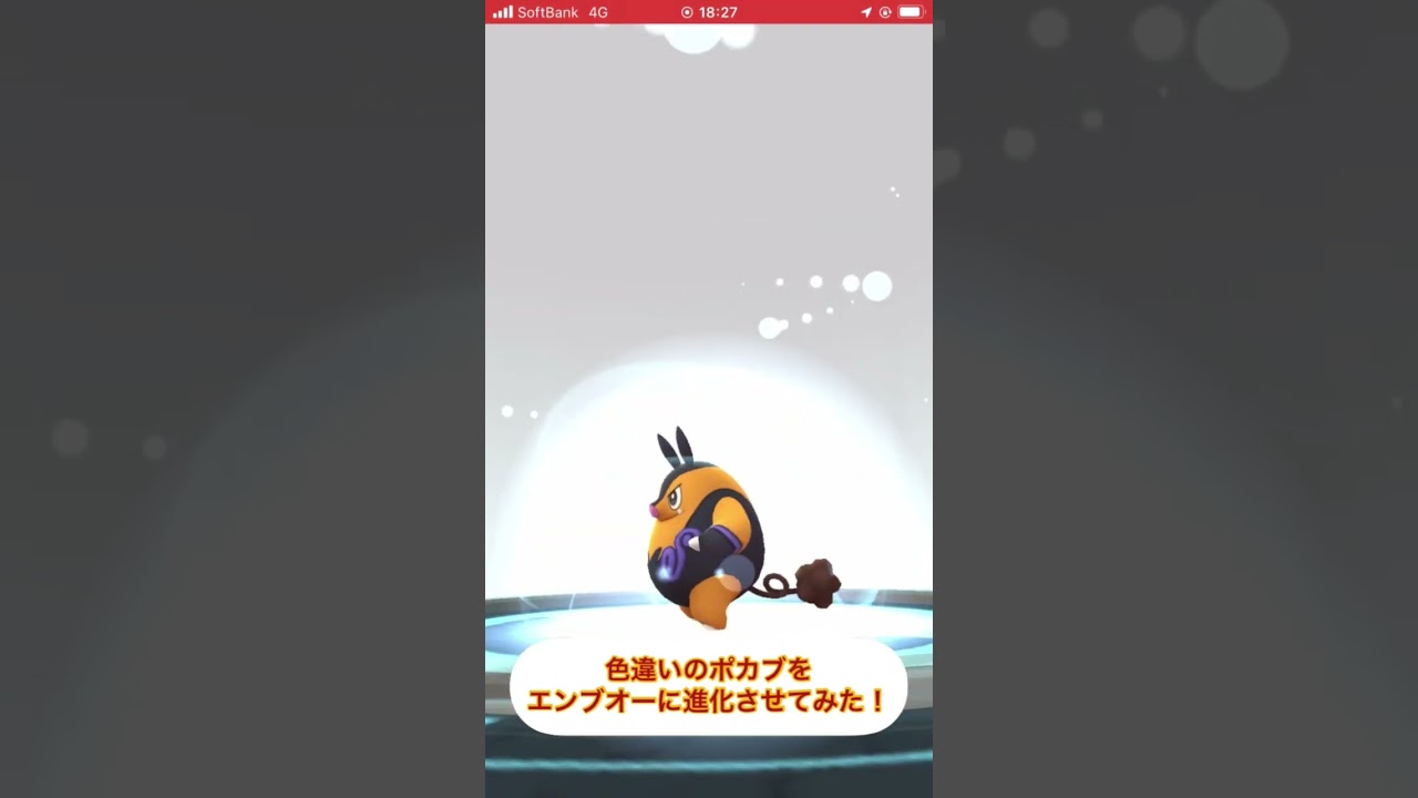 色違いのポカブをエンブオーに進化させてみた！ #ポケモンgo #色違い