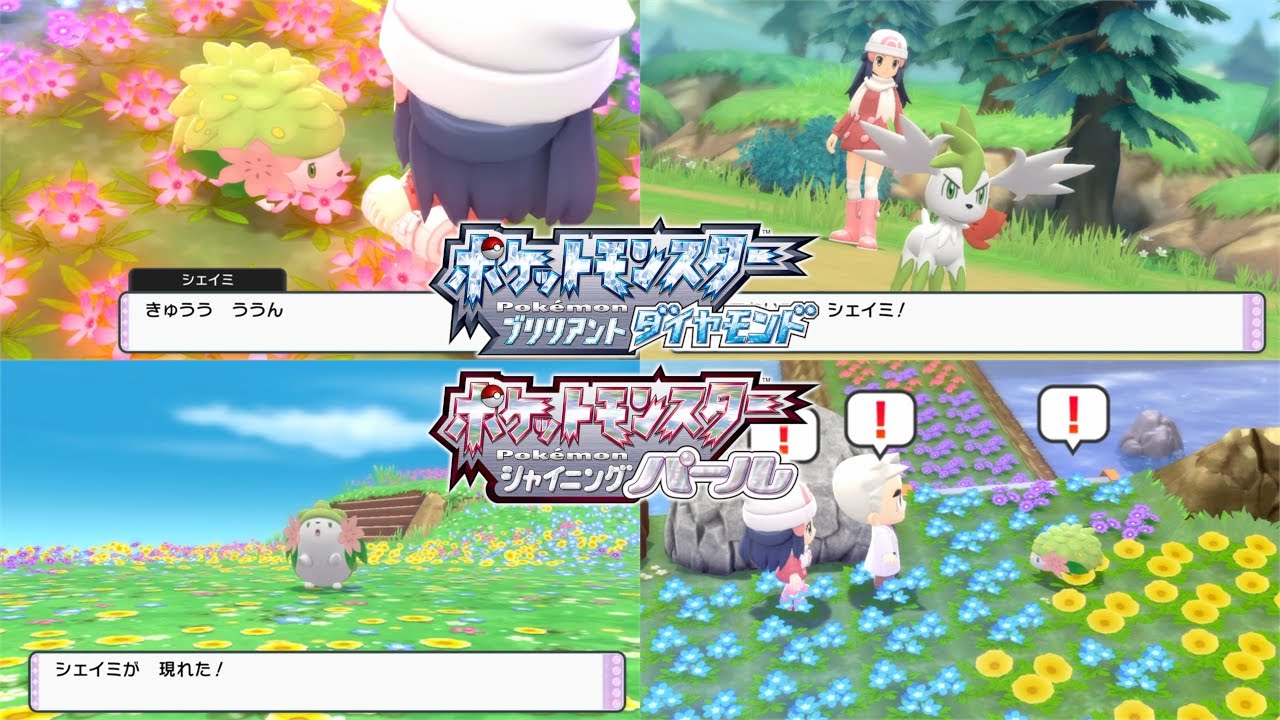 ポケモンBDSP シェイミ はなのらくえん イベント (Shaymin Flower Paradise event) Pokémon Brilliant Diamond Shining Pearl