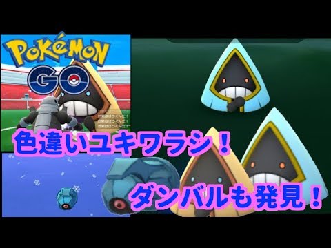 【ポケモンGO】色違いユキワラシ、野生のダンバル発見！【PokemonGO】