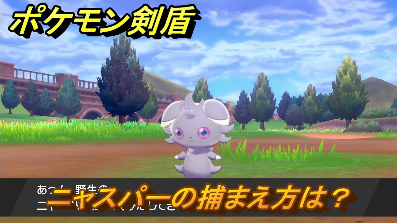 ポケモン剣盾　ニャスパーの出現場所は？オススメの場所は？天気は？ポケモン図鑑コンプへの道！　最新版【ポケモンソード・シールド】