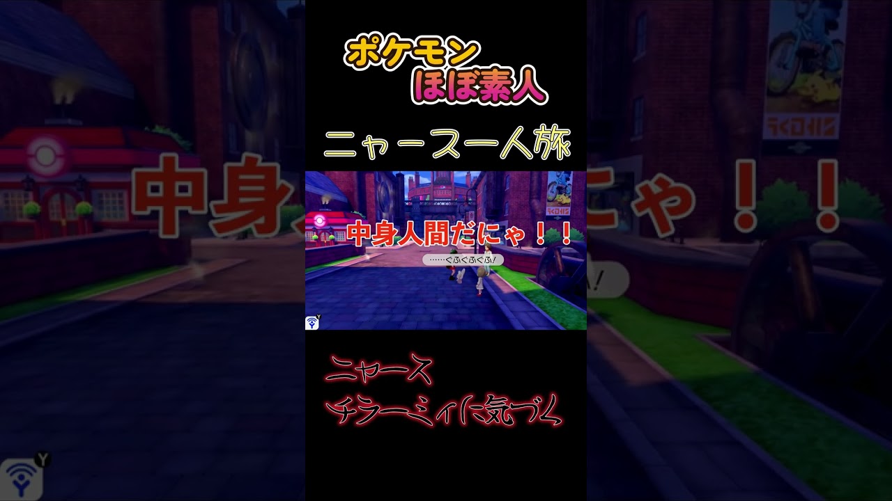 【ポケモン剣盾ニャース一人旅、チラーミィちゃんに気がついたニャース】