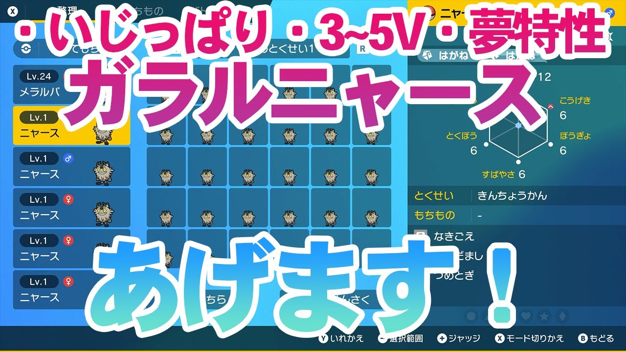 【ポケモンSV】ガラルニャース兄弟2人で配ります！