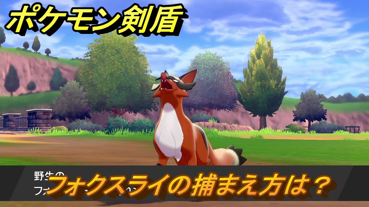 ポケモン剣盾　フォクスライの出現場所は？オススメの場所は？天気は？ポケモン図鑑コンプへの道！　最新版【ポケモンソード・シールド】