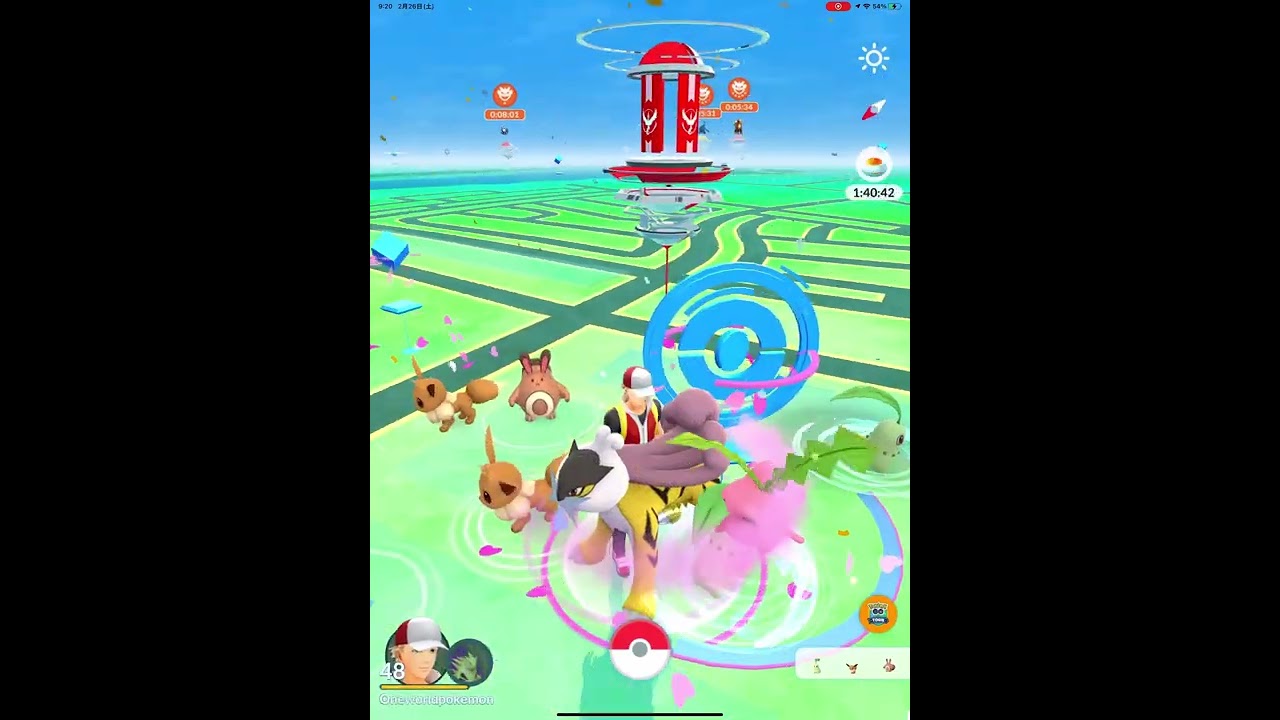 まさかの野生ライコウが・・！！？#ポケモンGO＃ジョウトツアー#Shorts