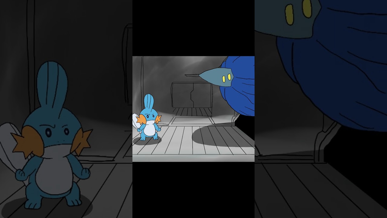 【ポケモン図鑑アニメーション】ミズゴロウ岩ポケ組手