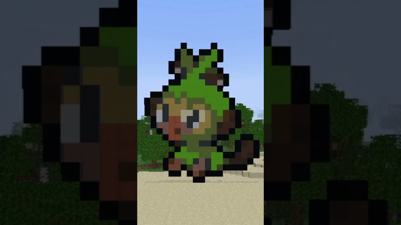 神ポケモン剣盾シード発見か！？サルノリをくりだされたときの反応※ヤラセです【マイクラ】【Minecraft】 #shorts