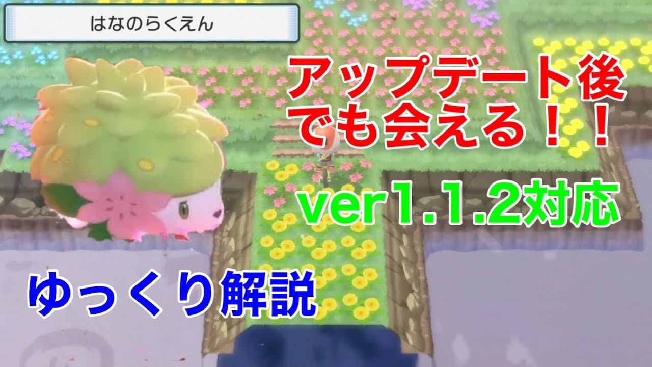 【BDSPポケモン】シェイミの捕まえ方　バージョン1.12