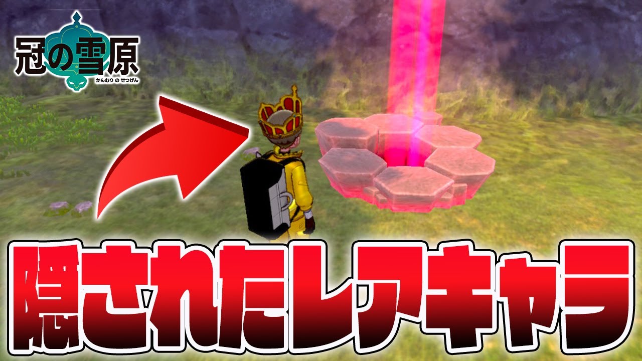 【冠の雪原】開発者が密かに追加した幻のレアキャラが発見されました【ポケモン剣盾】
