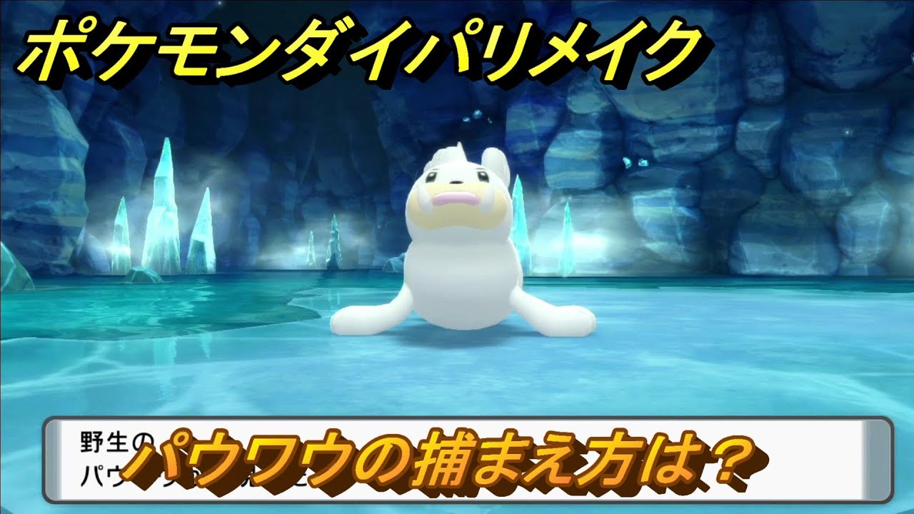 ポケモンダイパリメイク　パウワウの捕まえ方は？出現場所は？　最新版【ブリリアントダイヤモンド・シャイニングパール】