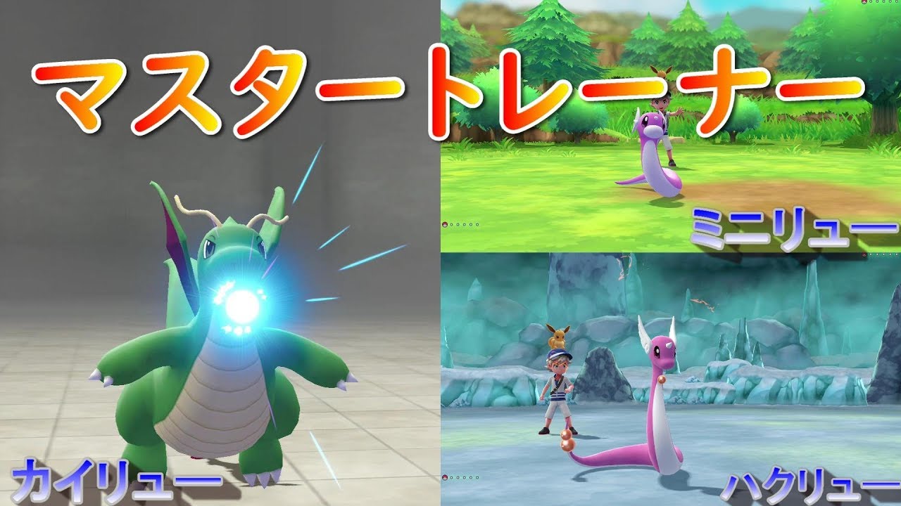 【ポケモン】マスタートレーナー（ミニリュウ～カイリュー）【ピカブイ】