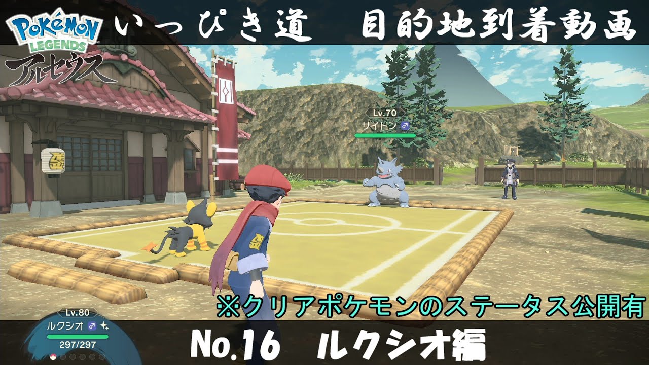【いっぴき道攻略】No.16 ルクシオ編【Pokémon LEGENDS アルセウス】