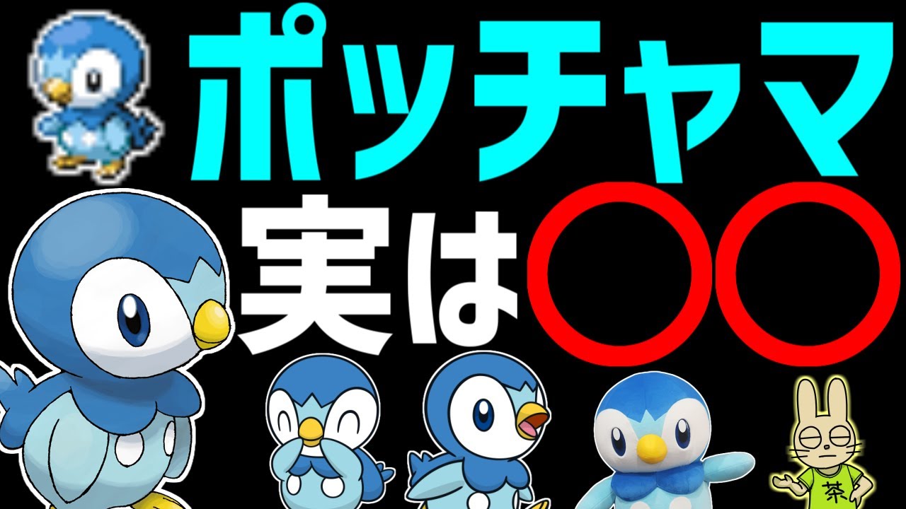 意外と知らないポッチャマの生態【ポケモン雑学】