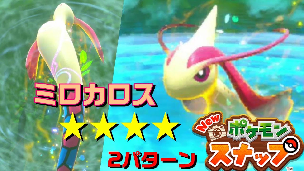 ミロカロスの美しい星4の姿を撮影   2パターン【Newポケモンスナップ】