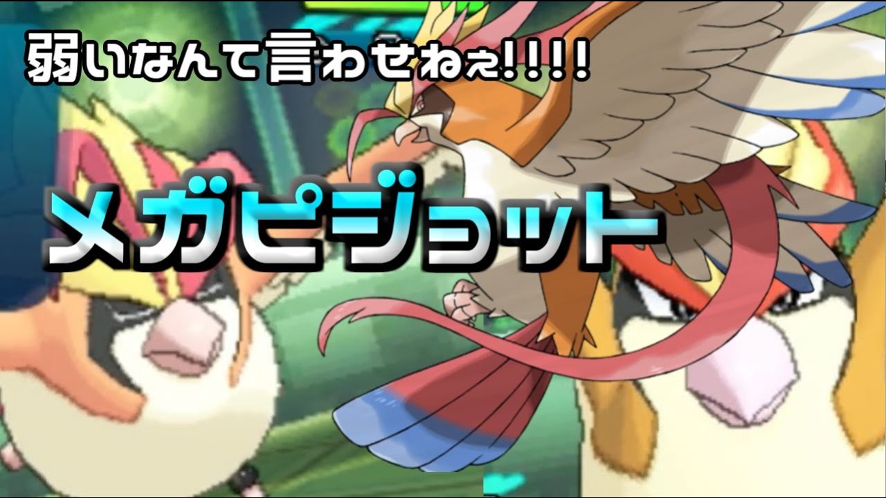 トップメタにも負けない!!!メガピジョットの正しい立ち回りを俺が教えてやるよ　ポケモンSMフリー実況